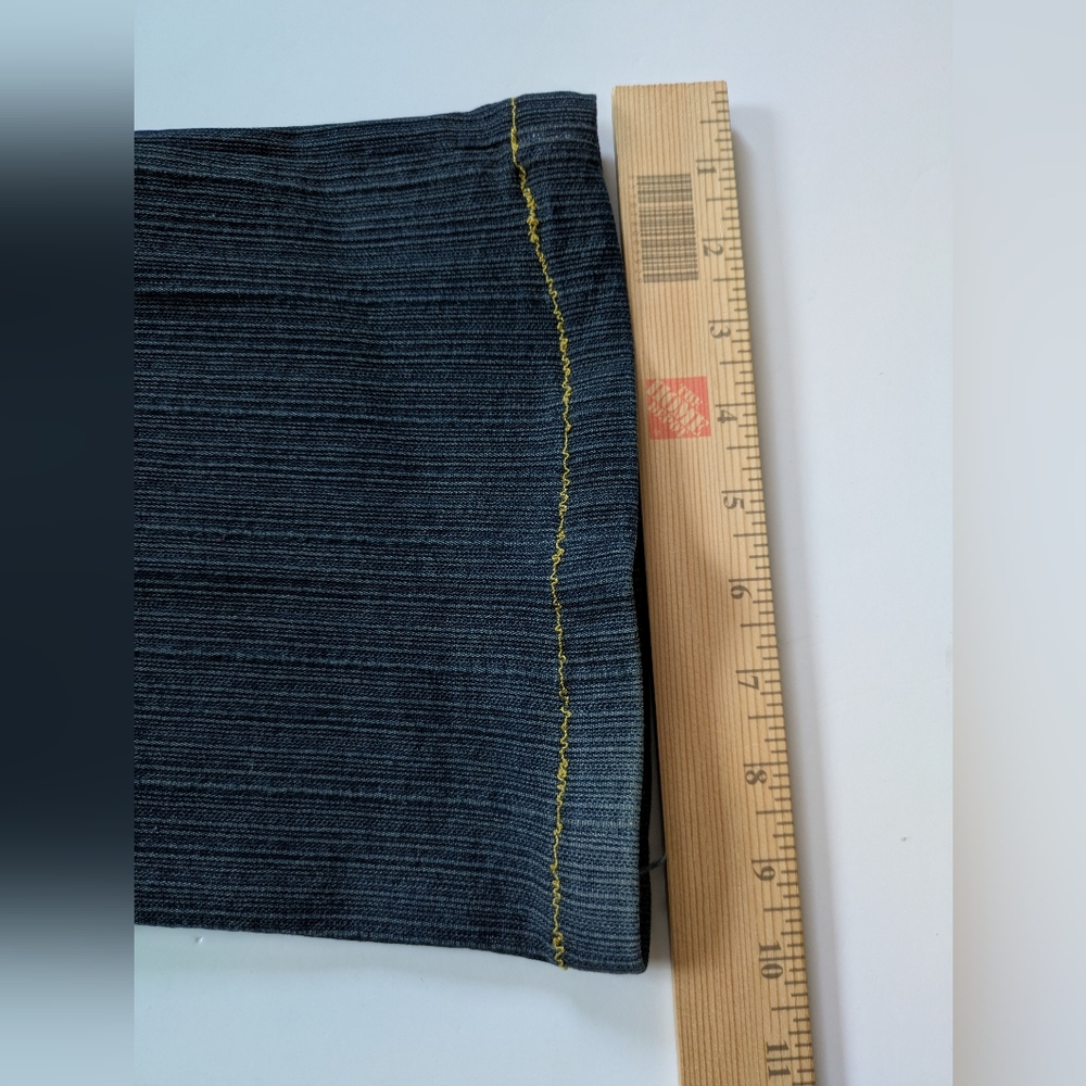 Gasoline Stretch Denim Jeans Mid-Rise Flare Pants Size 12 Bohemian Festival - Picture 10 of 15